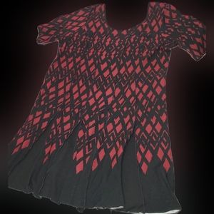 Avenue plus size burgundy flare dress 26/28